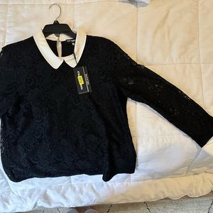 Karl Lagerfeld lace collar top